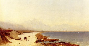  Sanford Canvas - The Road by the Sea Palermo Italy scenery Sanford Robinson Gifford